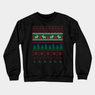 Your Own knitted Christmas Deers Crewneck Sweatshirt